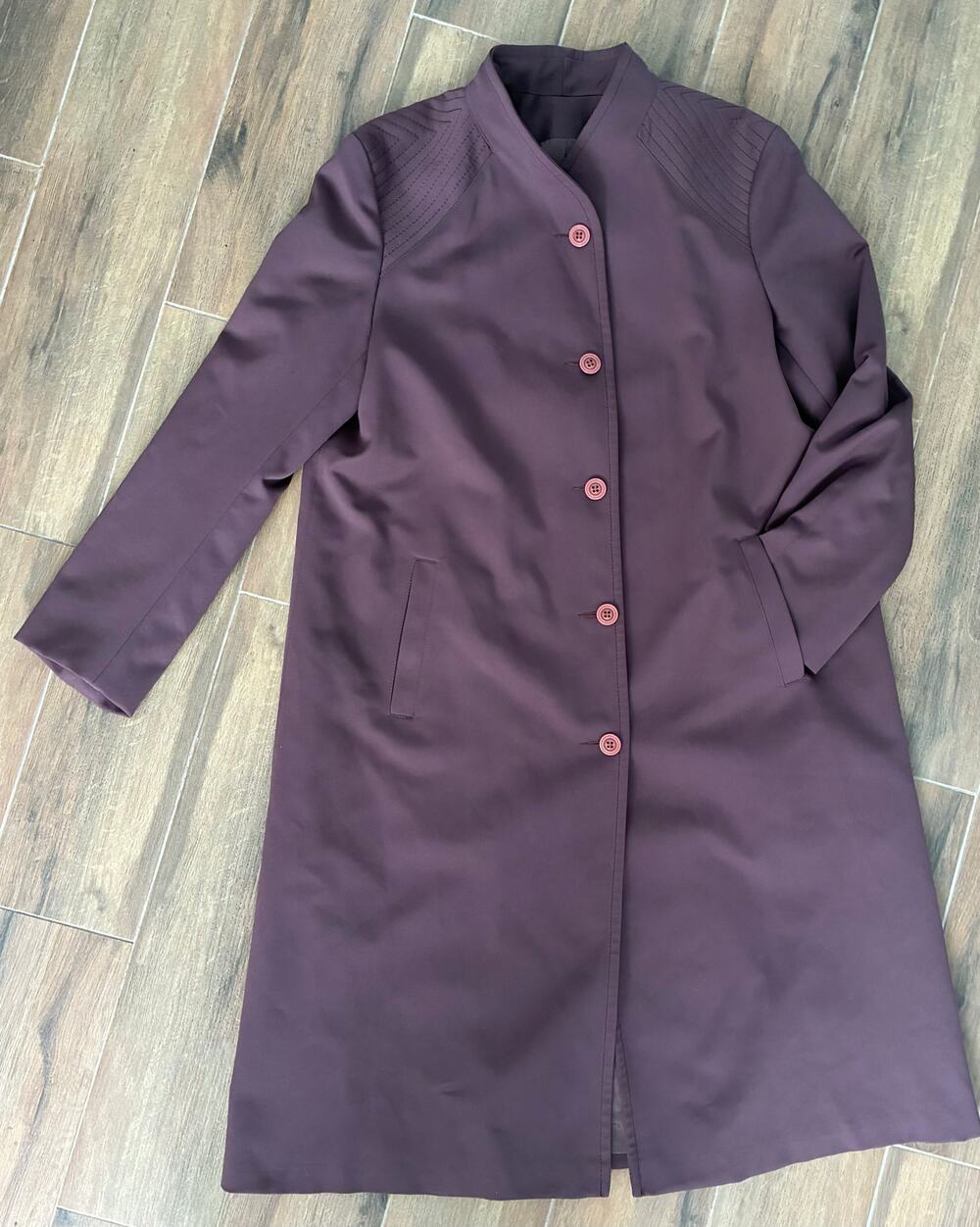 Vintage Forecaster of Boston Plum Long Coat Size 13/14 (M) Made in USA